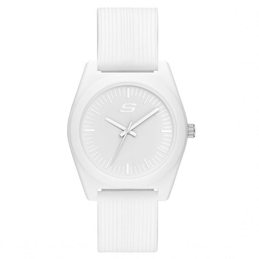 Ocean Gate Unisex 40mm Quartz Full White Silicone Strap