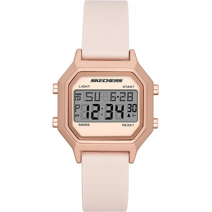 Faysmith Unisex / Women Retro Design Digital Blush Pink Silicone Strap Watch