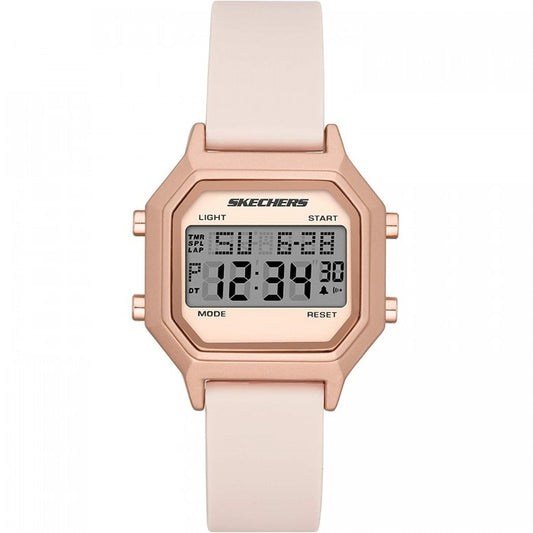 Faysmith Unisex / Women Retro Design Digital Blush Pink Silicone Strap Watch