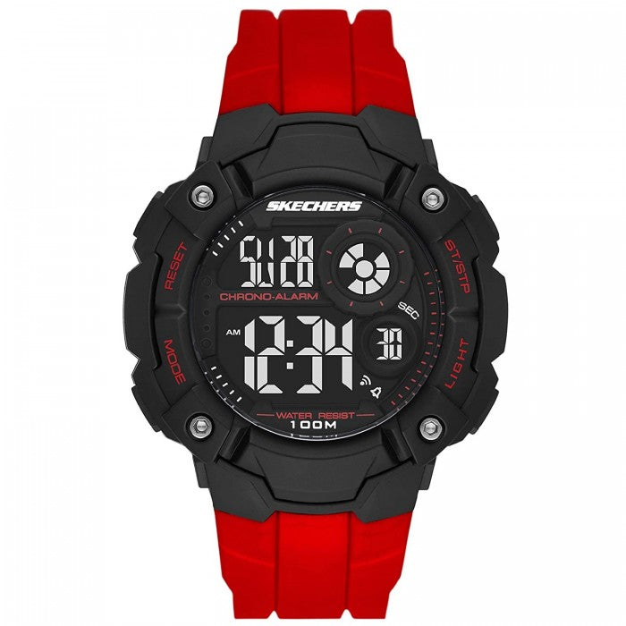 Westlawn Plastic Case Digital Red Silicone Strap Watch